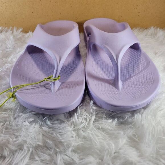 Oofos OOriginal Unisex Lavender Flip Flops- Size M13/W15- NWT - Picture 2 of 9